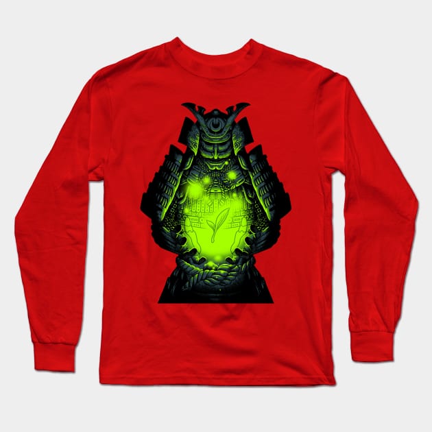 Samurai Long Sleeve T-Shirt by MarkusManson